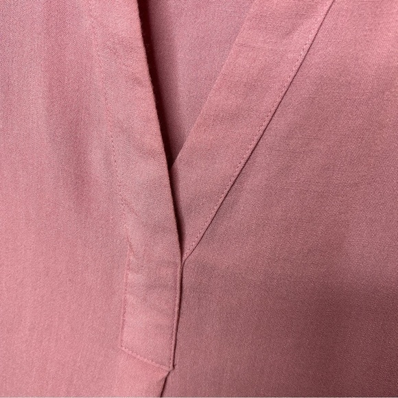 Rachel Rachel Roy V-Neck Short Sleeves Pink Tunic Top Medium - Picture 6 of 11